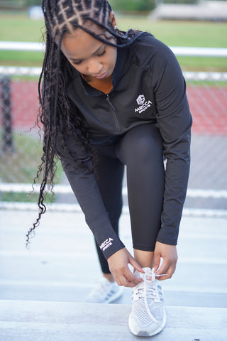 Women's Quarter Zip Black