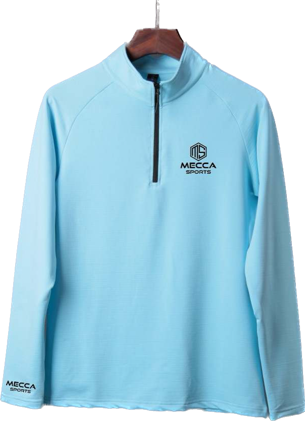 Women's Quarter Zip Light Blue