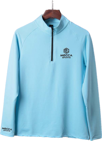 Women's Quarter Zip Light Blue