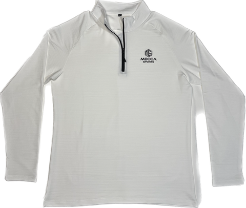 Men's Quarter Zip White