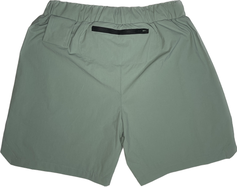 Men Polyester Shorts Green