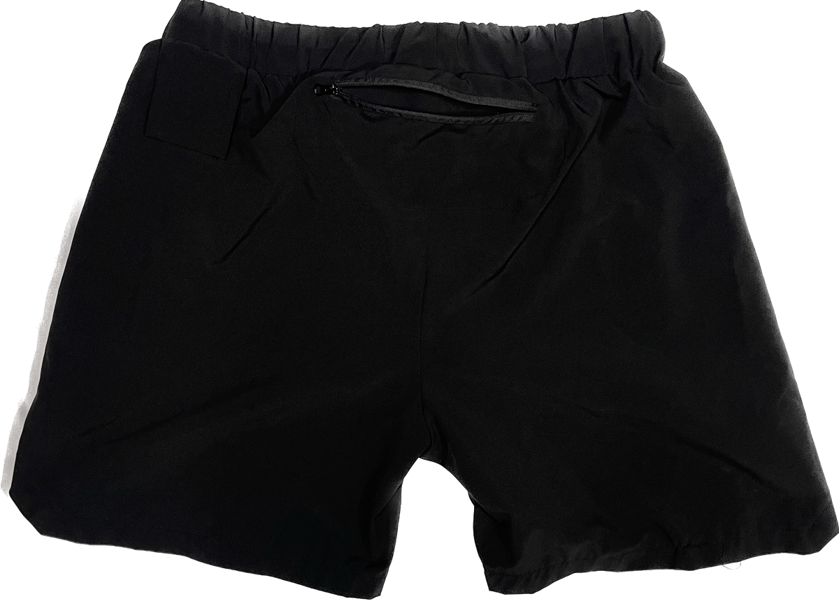 Men Polyester Shorts Black